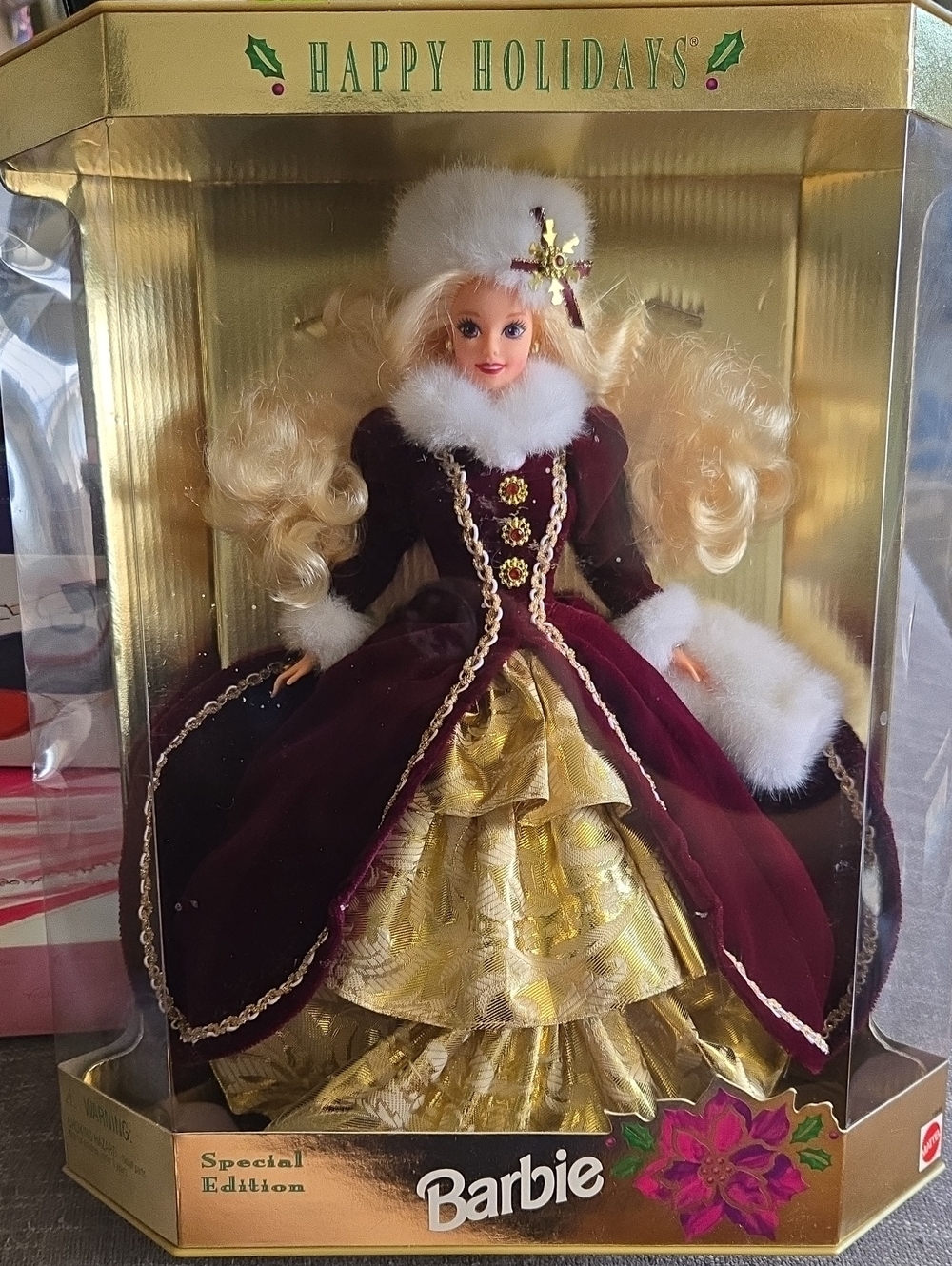 Barbie Holiday Special Edition Doll - Burgundy & Gold